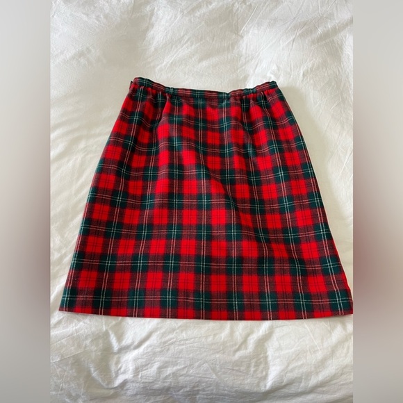 Pendleton | Women SZ 40 (XL) | VTG Blazer Skirt Suit | Lennox Tartan Wool Red - Picture 15 of 15